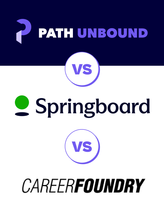 Springboard vs. CareerFoundry vs. Path Unbound